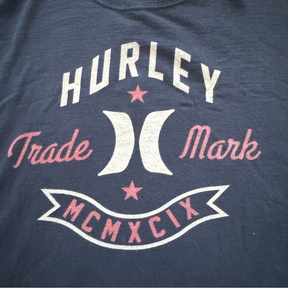 HURLEY Men’s Navy Blue Trademark Graphic T-Shirt XXL - Picture 4 of 4